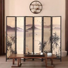 6 Panel Umazu Pine Wood Room Divider